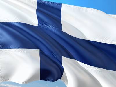 Foto von einer Finnland-Flagge