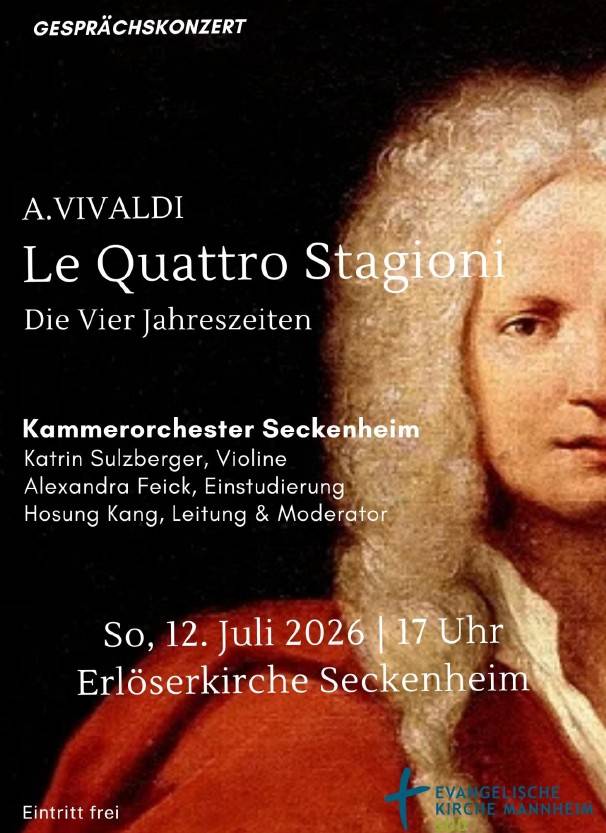 Konzertplakat Gesprächskonzert Vier Jahreszeiten